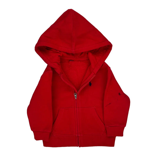 Age 2 Polo By Ralph Lauren Hoodie - XS Red Cotton