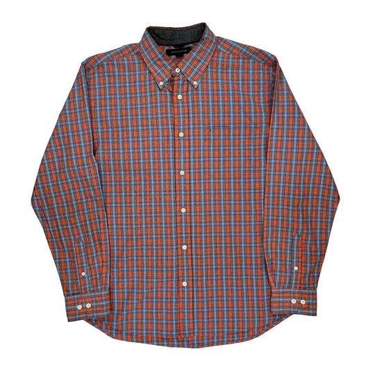 Tommy Hilfiger Checked Shirt - Large Multicoloured Cotton