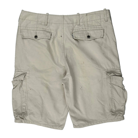 Levis Cargo Shorts - 32W 10L Beige Cotton