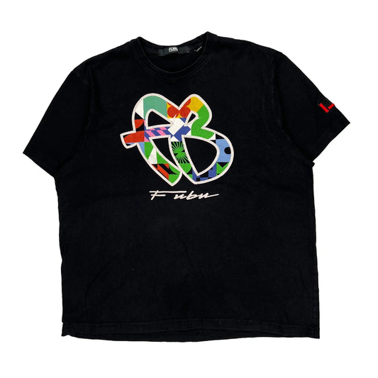 Fubu Graphic T-Shirt - Large Multicoloured Cotton