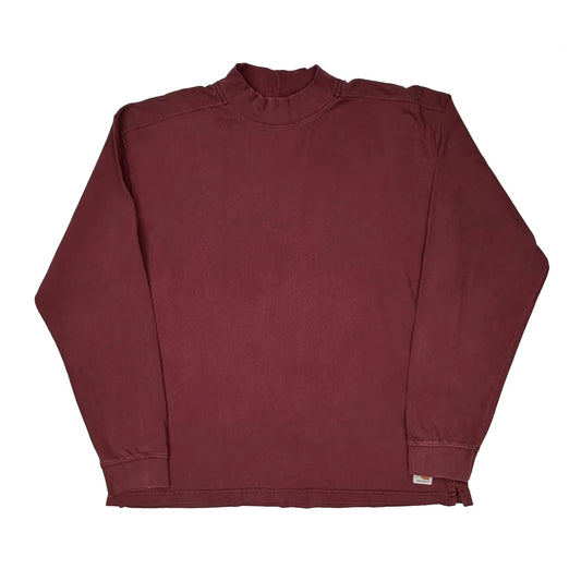 Carhartt Long Sleeve T-Shirt - XL Burgundy Cotton