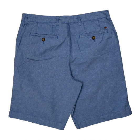 Tommy Hilfiger Chino Shorts - 33W 10L Blue Cotton