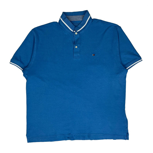 Vintage Tommy Hilfiger Polo Shirt - XL Blue Cotton