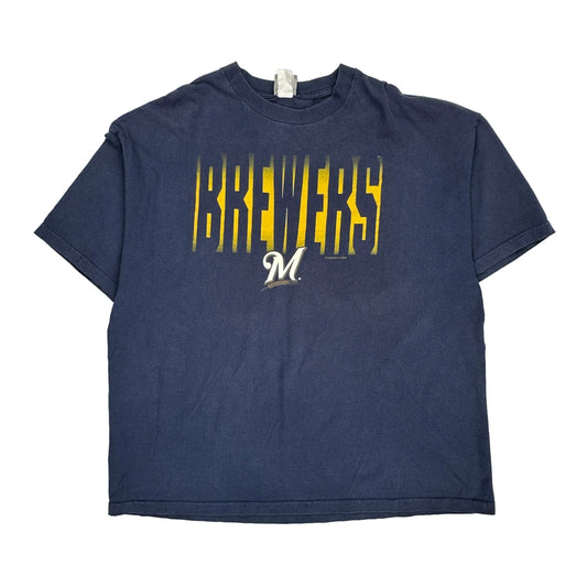 Brewers Mlb T-Shirt - 3XL Blue Cotton