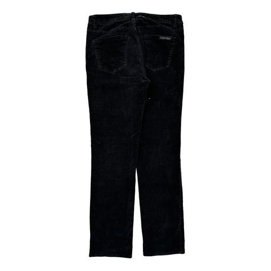 Calvin Klein Jeans Cord Trousers - 30″ Waist Black Corduroy