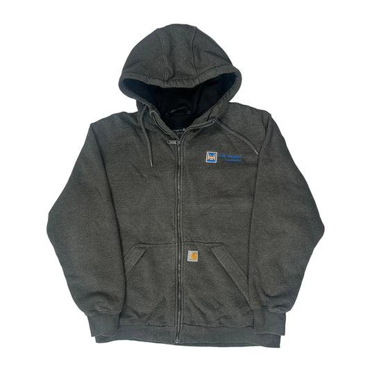 Loose Fit Carhartt Hoodie - Large Grey Cotton Blend