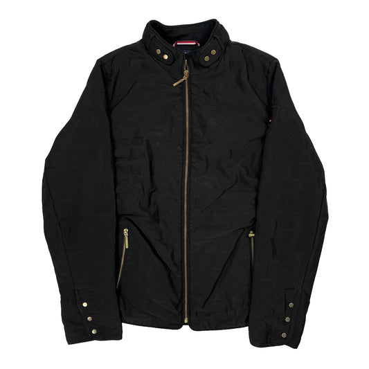Vintage Tommy Hilfiger Jacket - Large Black Polyester
