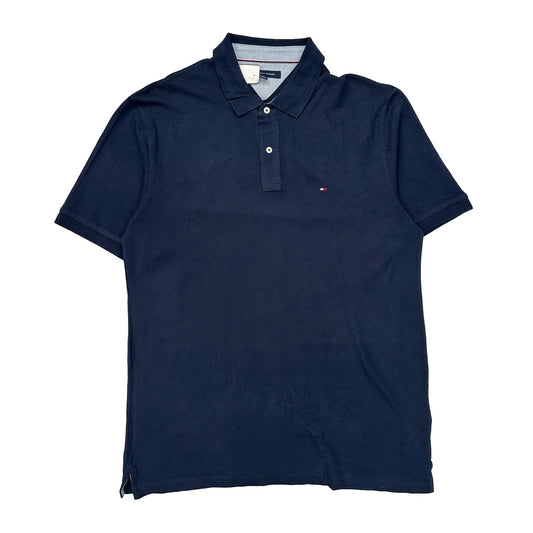Tommy Hilfiger Polo Shirt - 2XL Navy Cotton