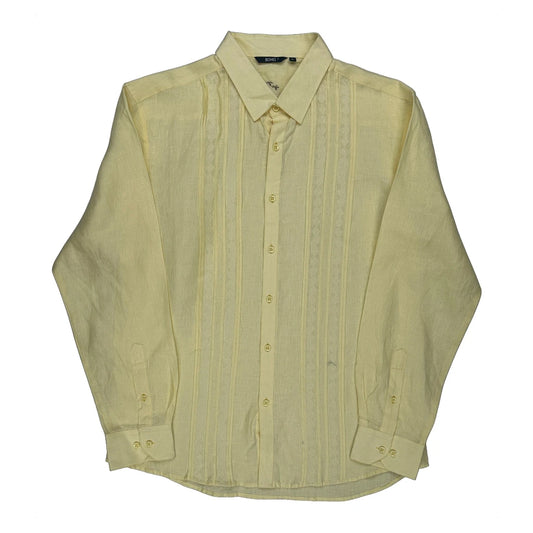Bohio Shirt - Large Yellow Linen