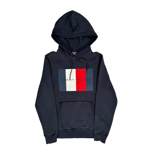Tommy Hilfiger Graphic Hoodie - XS Navy Cotton