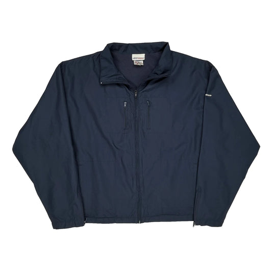 Reebok Windbreaker - XL Navy Polyester
