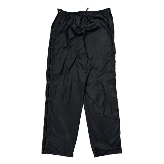 Vintage Snap Buttons Adidas Tracksuit - Small Black Polyester