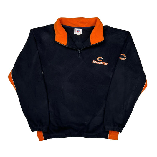 Vintage Bears Nfl Football Fleece - Large Navy Polyester
