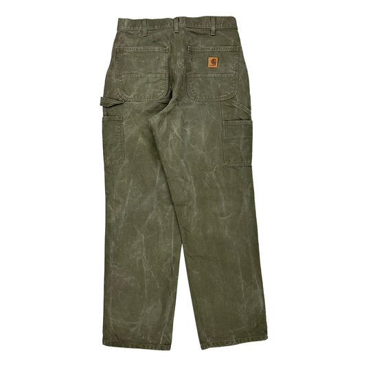 Carhartt Carpenter Trousers - 32W 33L Green Cotton