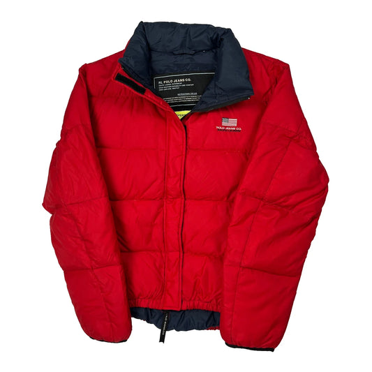 Polo By Ralph Lauren Puffer - Small Red Polyester
