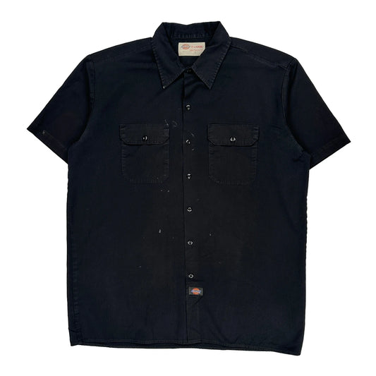Dickies Short Sleeve Shirt - XL Black Cotton