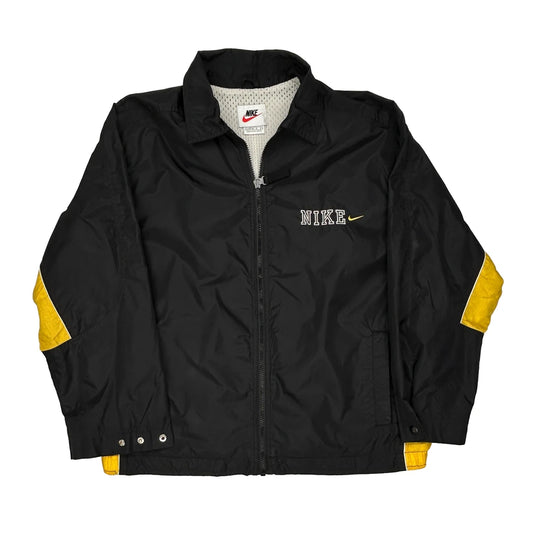 Nike Windbreaker - Large Yellow Polyester