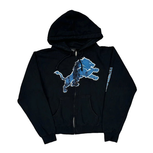 Detroit Lions Reebok Football Hoodie - Large Black Cotton