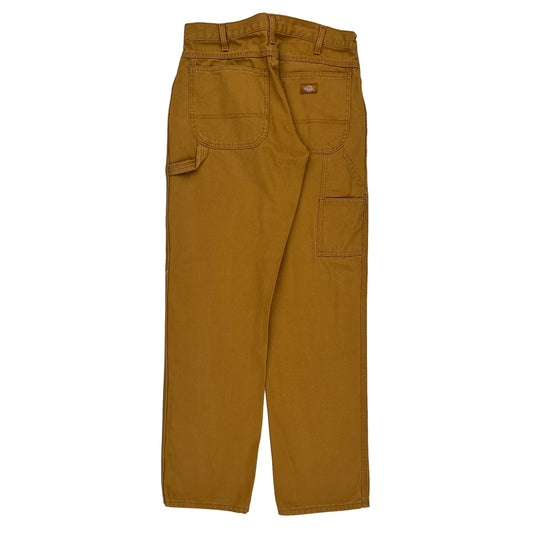 Dickies Carpenter Trousers - 34W 34L Brown Cotton
