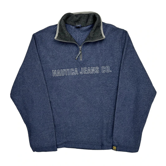 Nautica Spellout Fleece - Large Blue Polyester