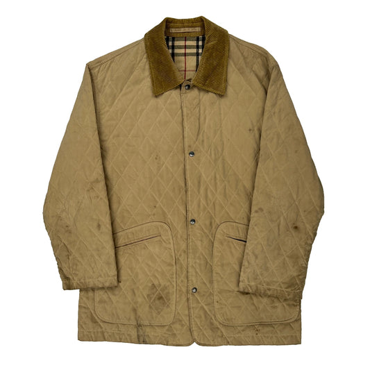 Burberry London Checked Jacket - XL Beige Polyester