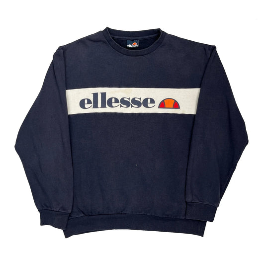 Ellesse Spellout Sweatshirt - No Size Navy Cotton