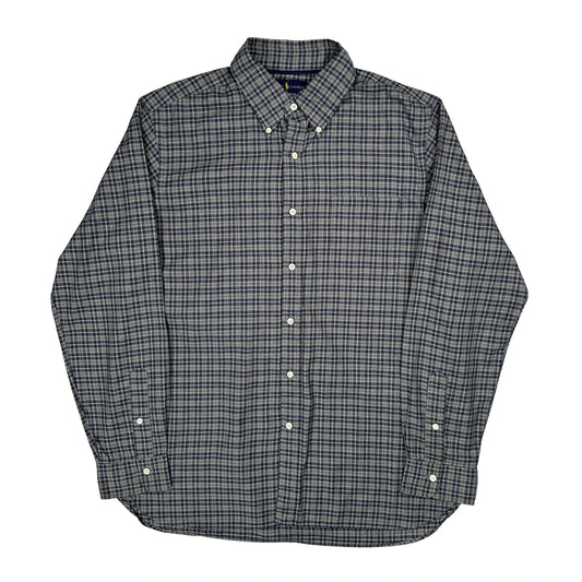 Ralph Lauren Checked Shirt - XL Blue Cotton