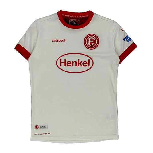 15-16Y Dusseldorf Uhlsport Football Shirt - Large Red Polyester