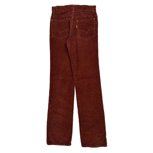 Vintage Levis Cord Trousers - 26″ Waist Brown Corduroy