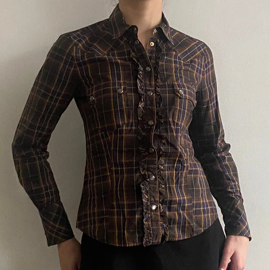 Vintage brown Sport Marella Shirt - womens small