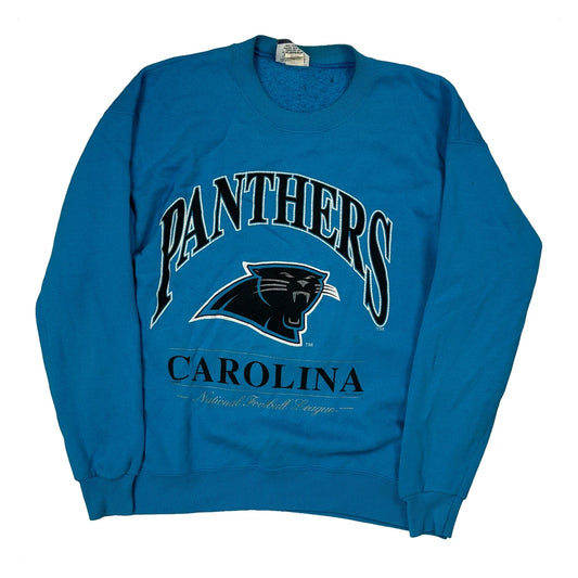 Carolina Panthers Lee Sport Football Sweatshirt - Large Blue Cotton