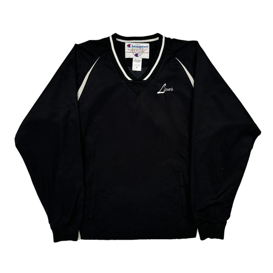 Vintage Lions Champion Windbreaker - Medium Black Nylon