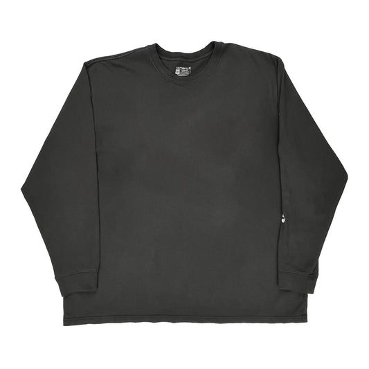 Carhartt Long Sleeve T-Shirt - 2XL Black Cotton