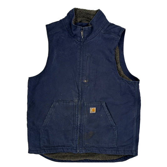 Carhartt Gilet - Large Blue Cotton