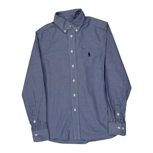 Ralph Lauren Slim Fit Shirt - 4XS Blue Cotton
