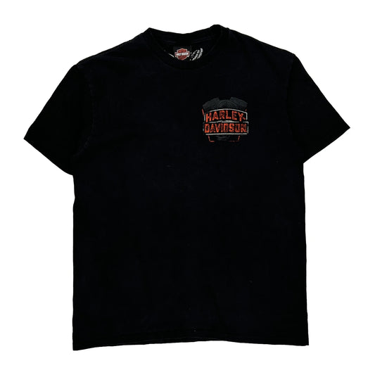 Carolina Coast Harley Davidson Graphic T-Shirt - Large Black Cotton