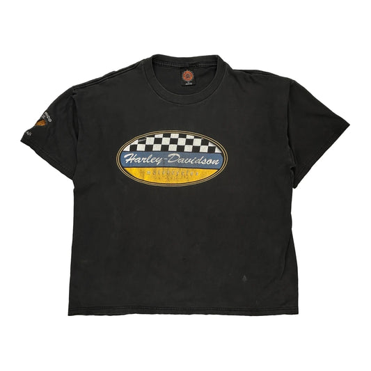 Made In USA Harley Davidson Graphic T-Shirt - XL Black Cotton