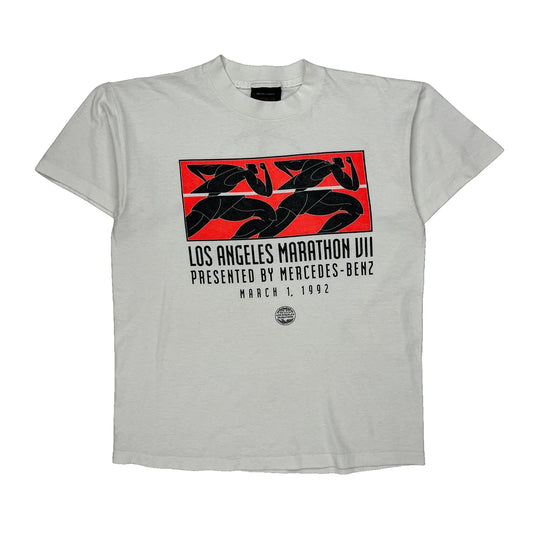 Los Angeles Marathon Herlin Graphic T-Shirt - Large Black Cotton