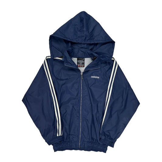 Adidas Windbreaker - XL Blue Polyester