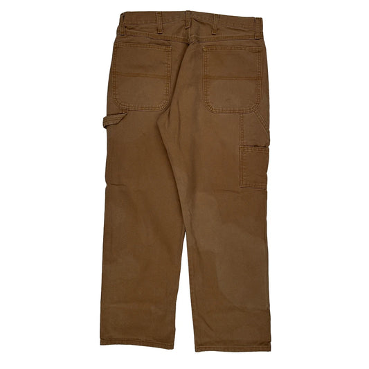 Vintage Wrangler Carpenter Trousers - 32W 29L Brown Cotton