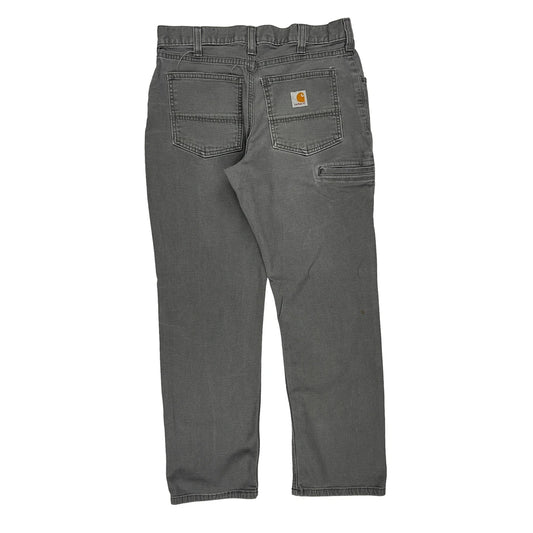 Relaxed Fit Carhartt Trousers - 31W 28L Grey Cotton Blend