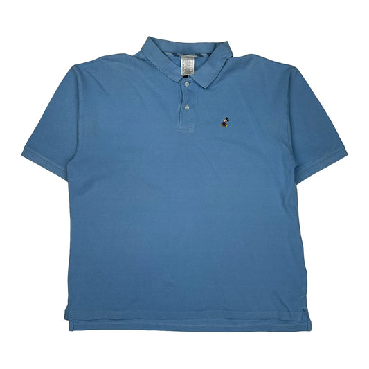 Vintage Disney Polo Shirt - Large Blue Cotton