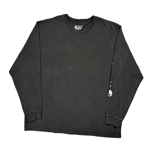Vintage Carhartt Long Sleeve T-Shirt - XL Black Cotton