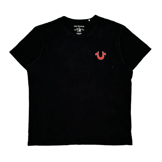 True Religion Spellout T-Shirt - 3XL Black Cotton