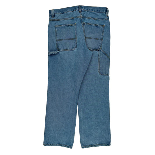 Blue Mountain Carpenter Jeans - 36W 31L Blue Cotton