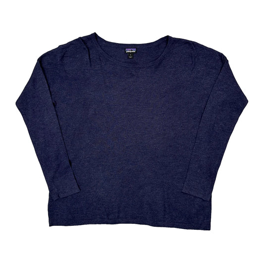 Patagonia Jumper - Small Blue Cotton