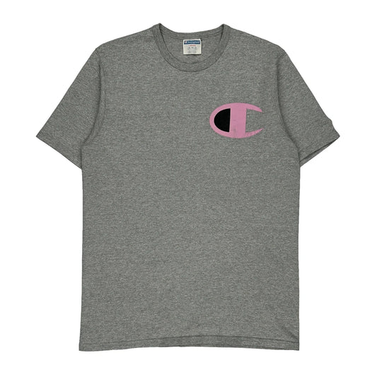 Champion T-Shirt - Large Grey Cotton Blend
