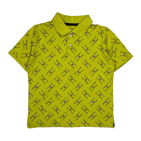 Vintage Age 8-10 Tommy Hilfiger Polo Shirt - Medium Yellow Cotton