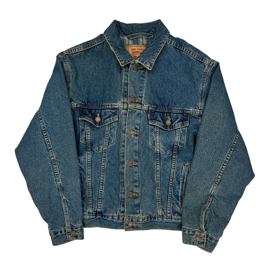 Bootleg Levis Denim Jacket - Small Blue Cotton