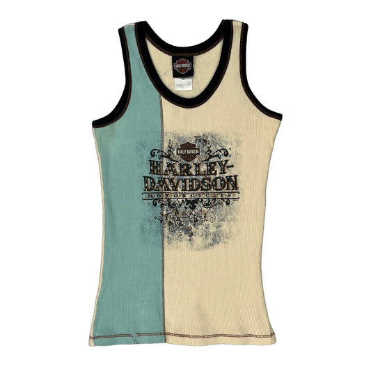 Fort Myers Harley Davidson Graphic Vest - Large Multicoloured Cotton